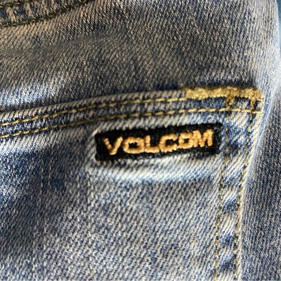 Volcom Vorta Slim Straight Jeans Mens 34x30 Medium Wash Skateboard 2000s - Picture 6 of 10